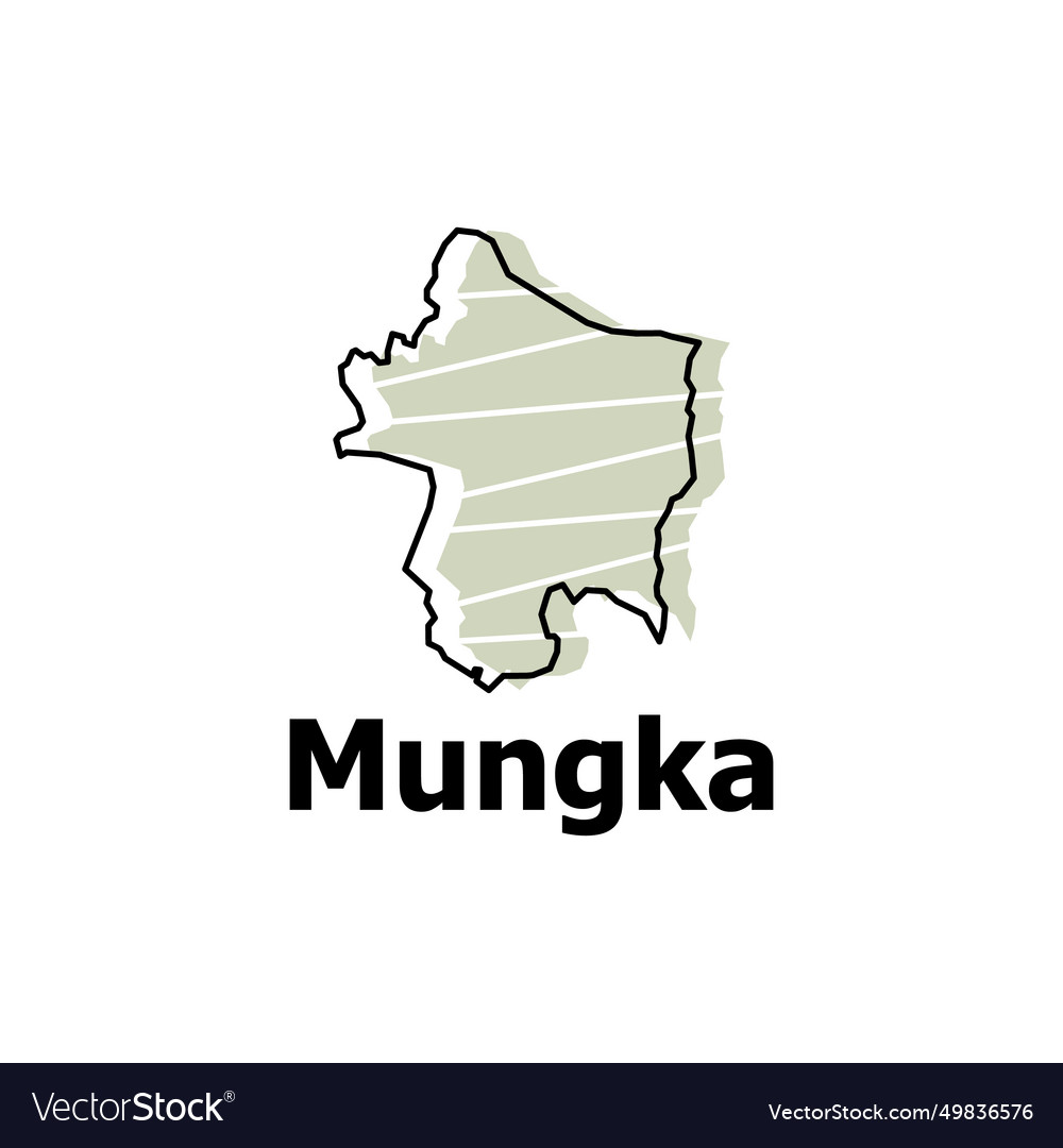 Mungka map of indonesia country colorful