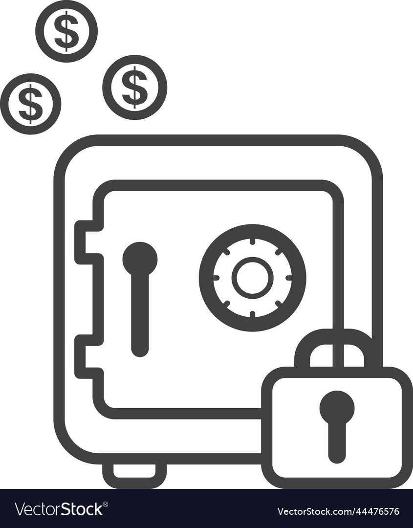 Safe box and lock in minimal style