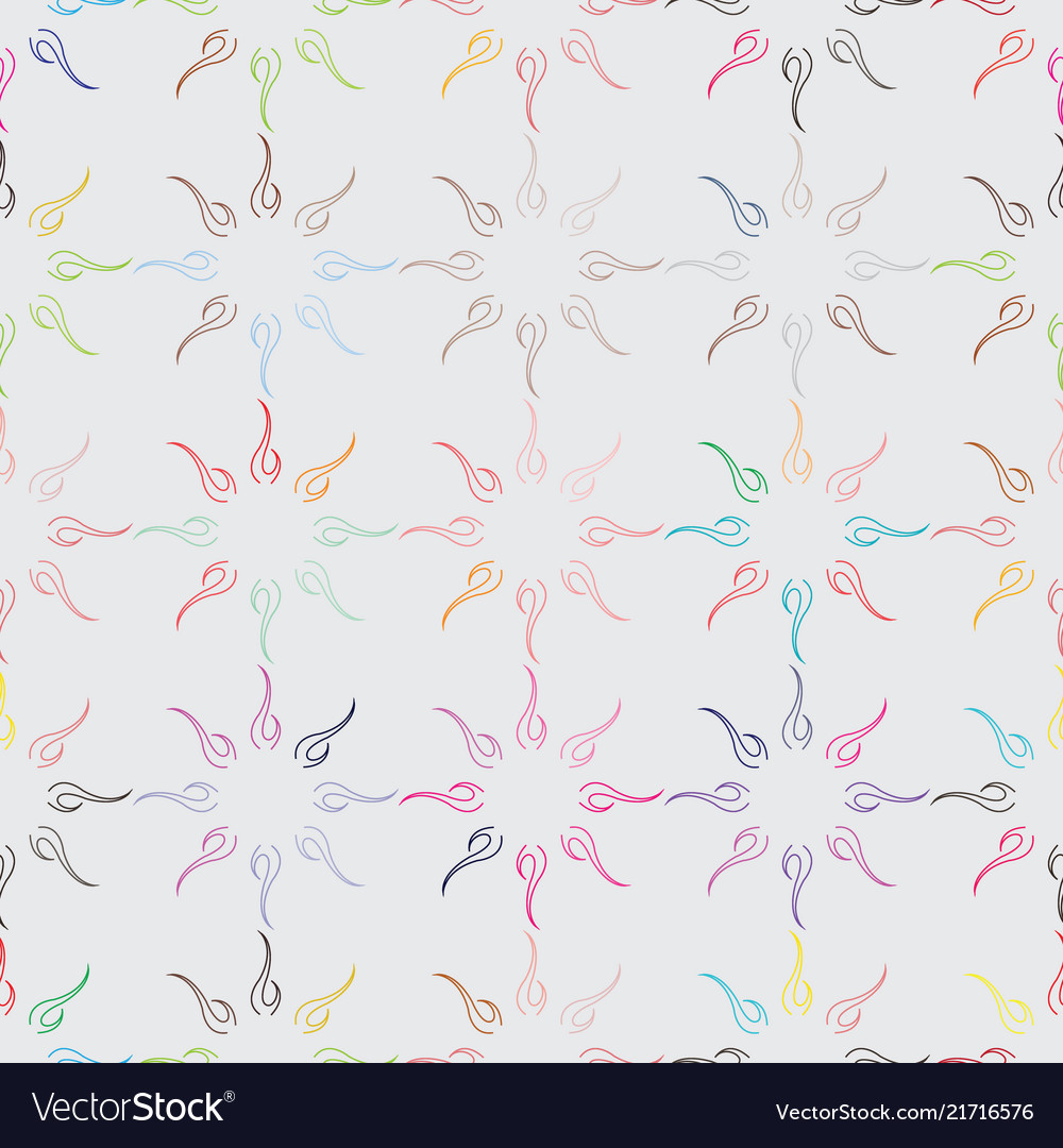 Seamless pattern with abstract figures
