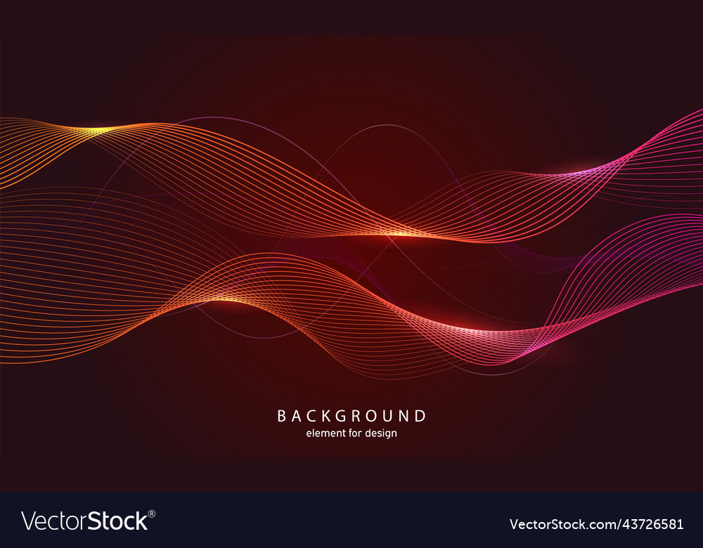 Abstract wave background element for design