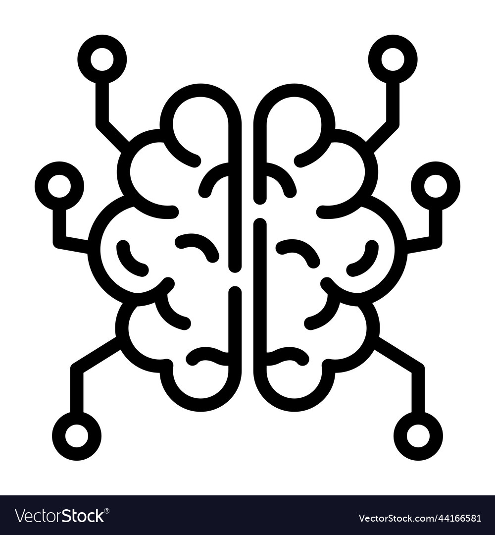 Ai mind Royalty Free Vector Image - VectorStock