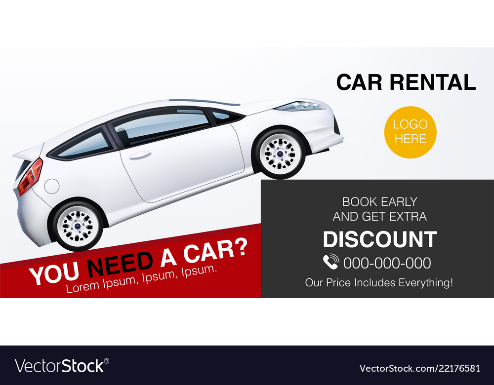 Download Car Rental Ad Banner Mockup For Business Promotion Yellowimages Mockups