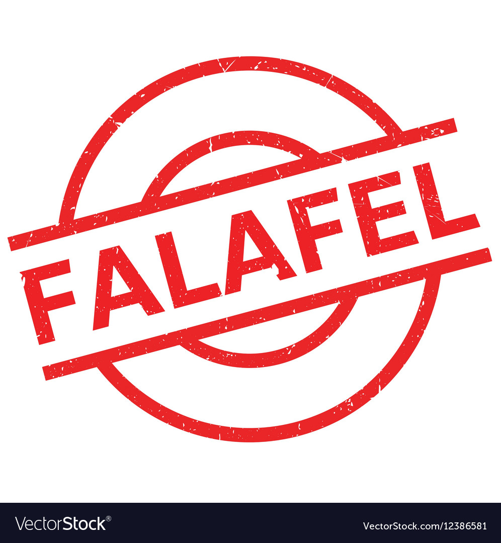 Falafel rubber stamp