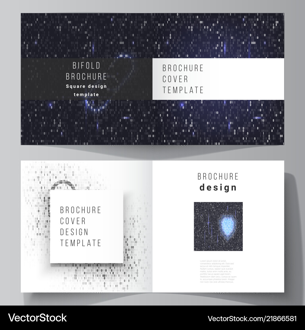Layout two covers templates Royalty Free Vector Image