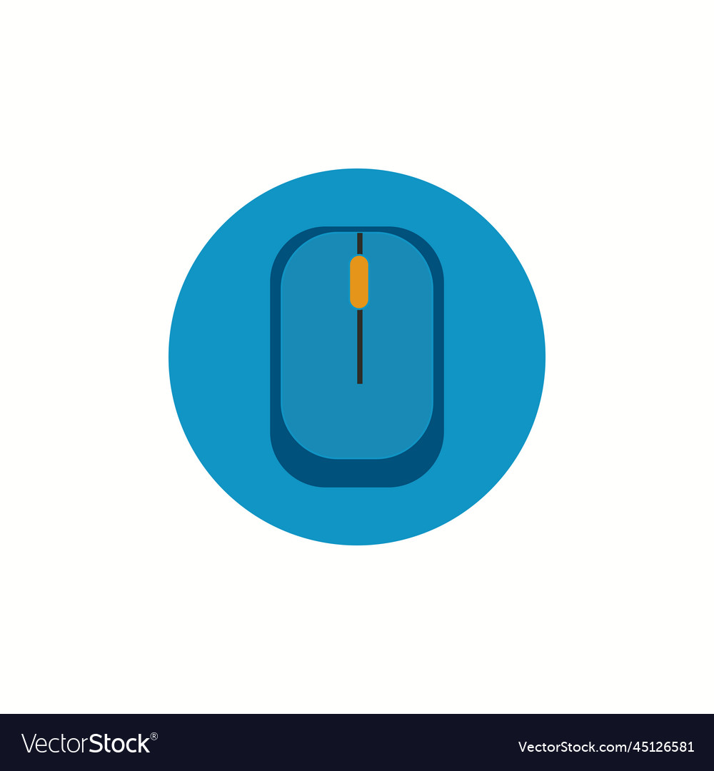 Mouse computer device vector image Mouse computer device