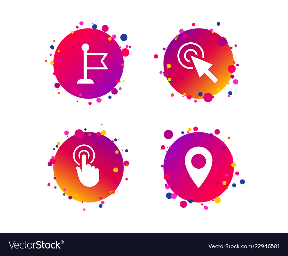 Maus Cursor Symbol Hand oder Flag Pointer Symbole vector image Maus Cursor Symbol Hand oder Flag Pointer Symbole