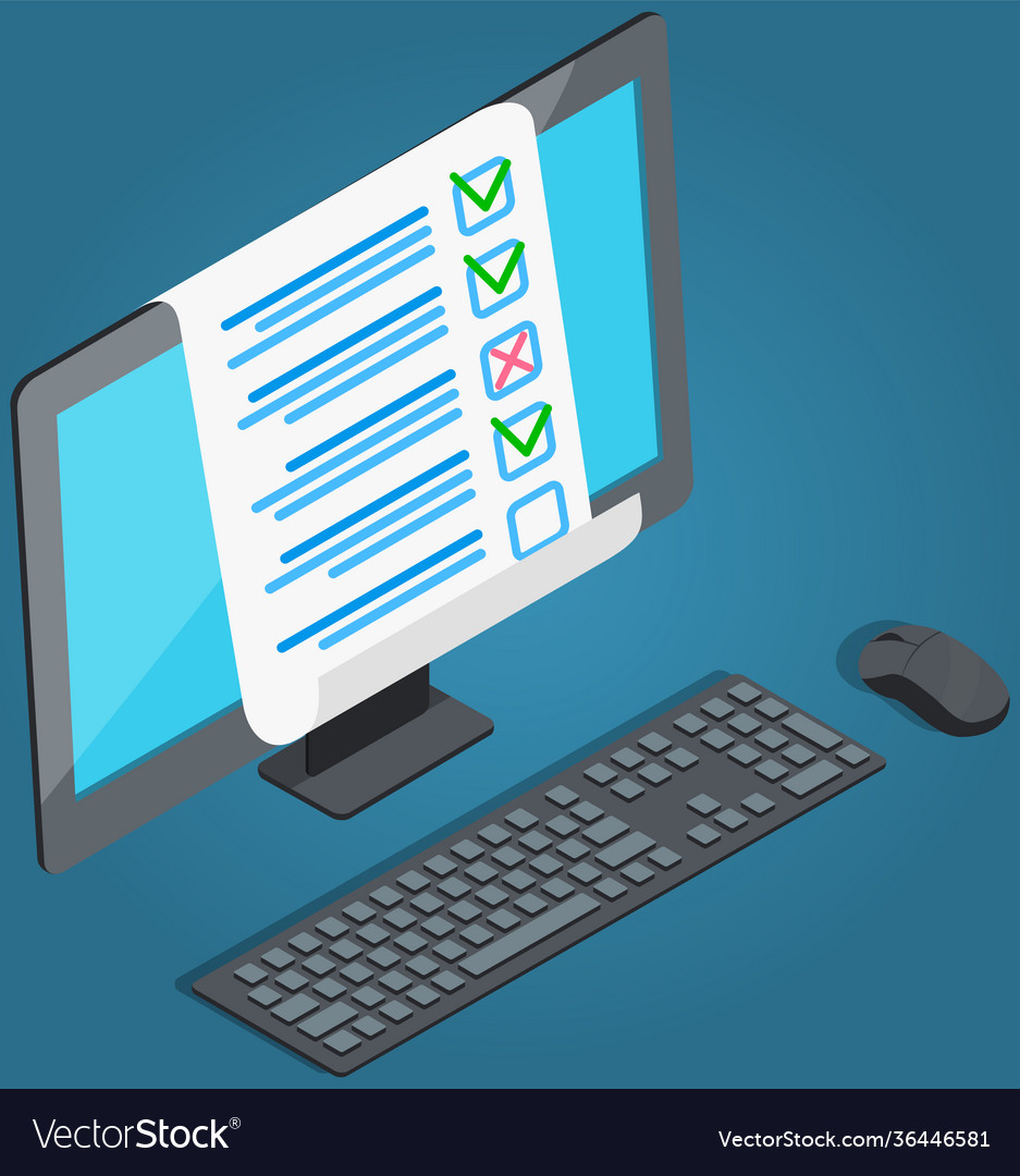 Online Form Survey on Computer