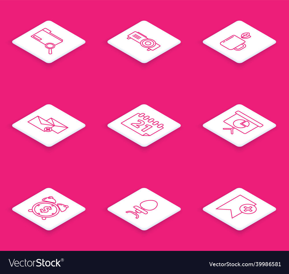 Set line search concept with folder envelope vector image Set line search concept with folder envelope
