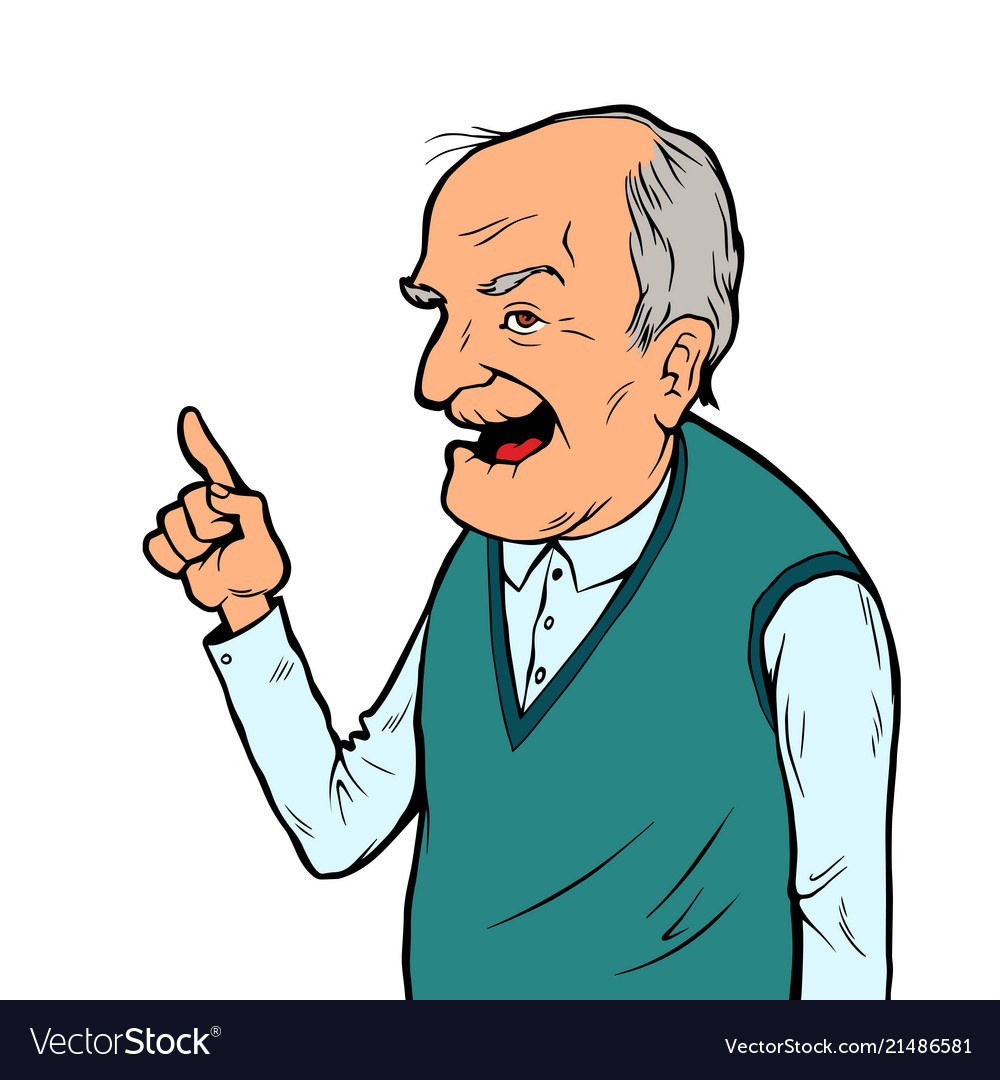 Smiling elderly man