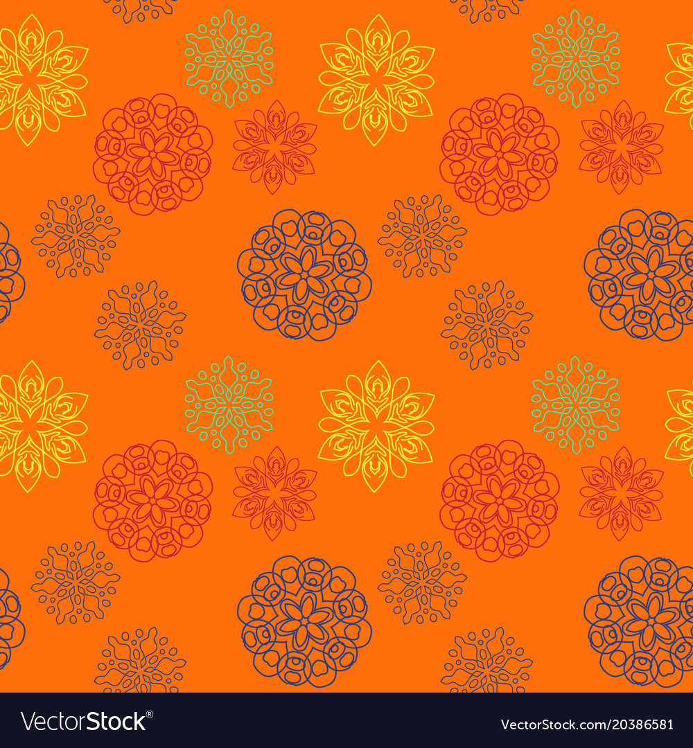 Snowflake different seamless pattern