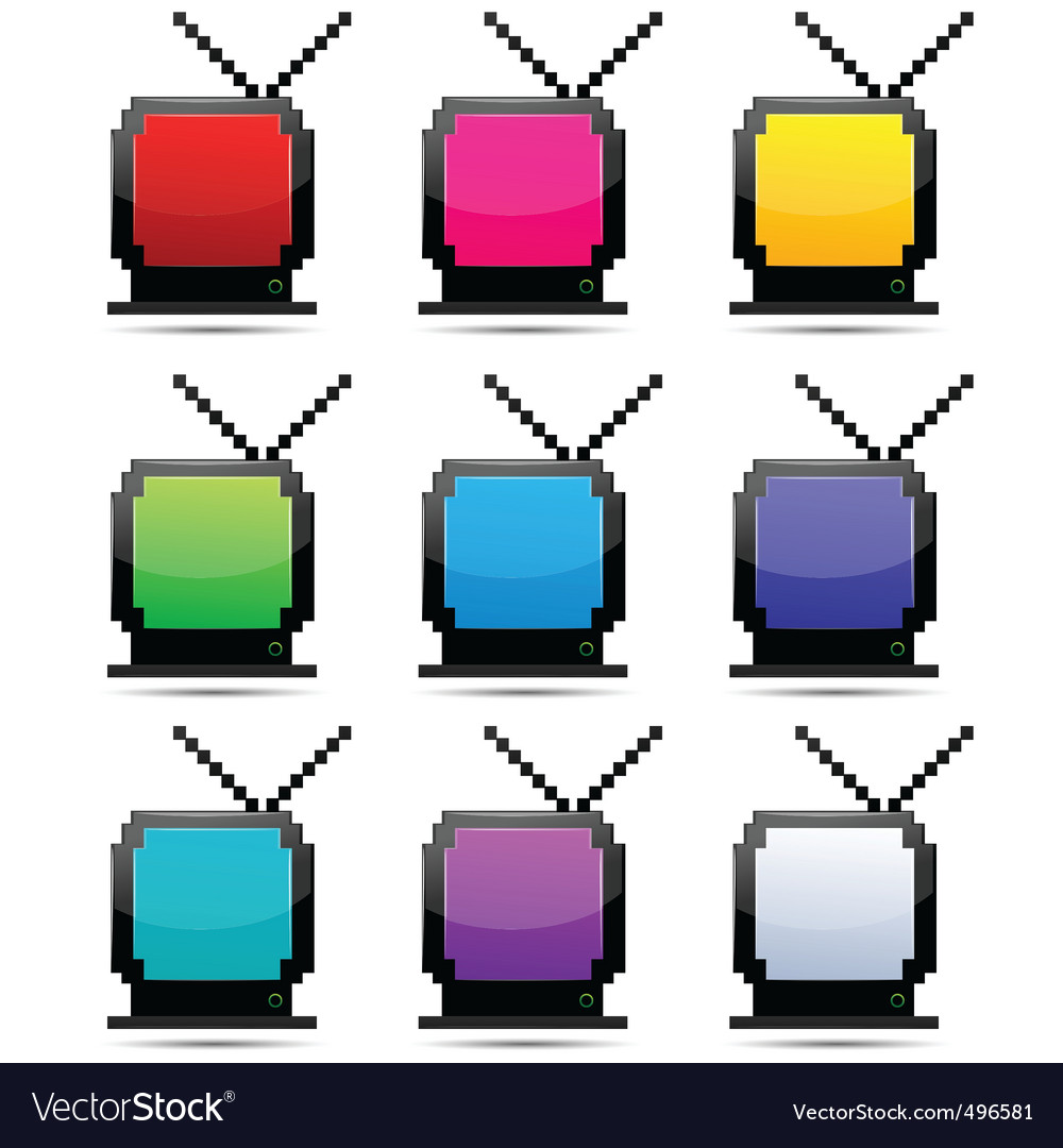 Tv sets Royalty Free Vector Image - VectorStock