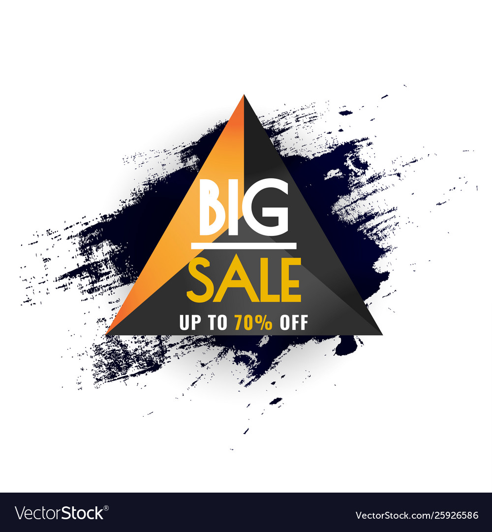 Abstract Big Sale Poster Banner Template Vector Image