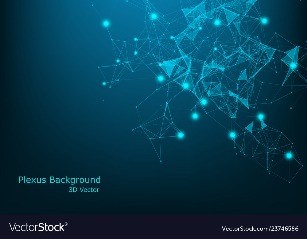 abstrakter plexus hintergrund mit angeschlossenen leitungen vector image abstrakter plexus hintergrund mit angeschlossenen leitungen