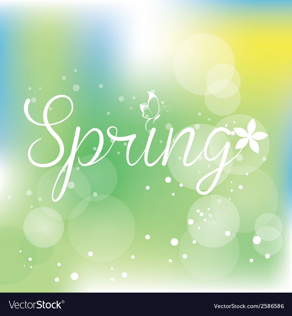 Abstract spring background with some special