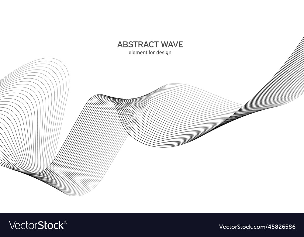 Abstract wave element for design digital vector image Abstract wave element for design digital