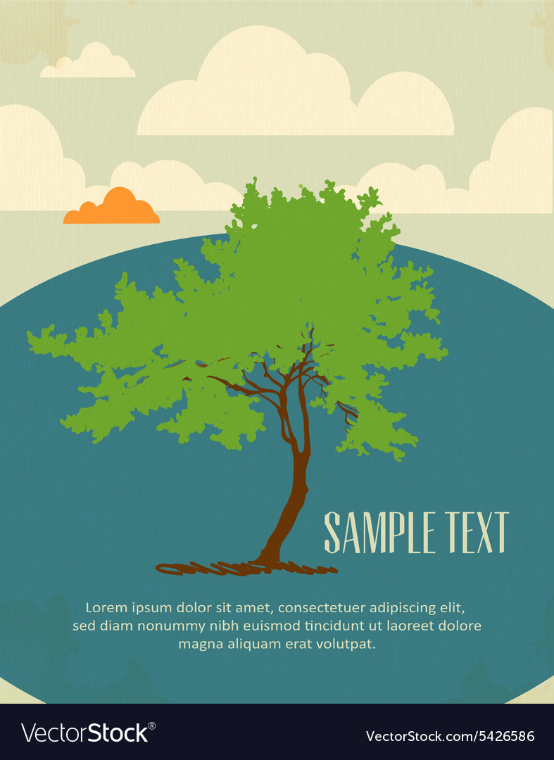 Background with tree