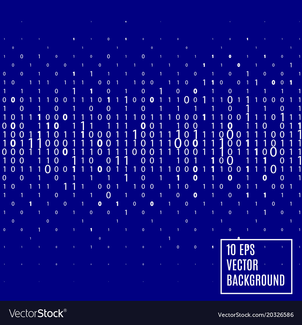 Blue Binary Code Technology Hintergrund
