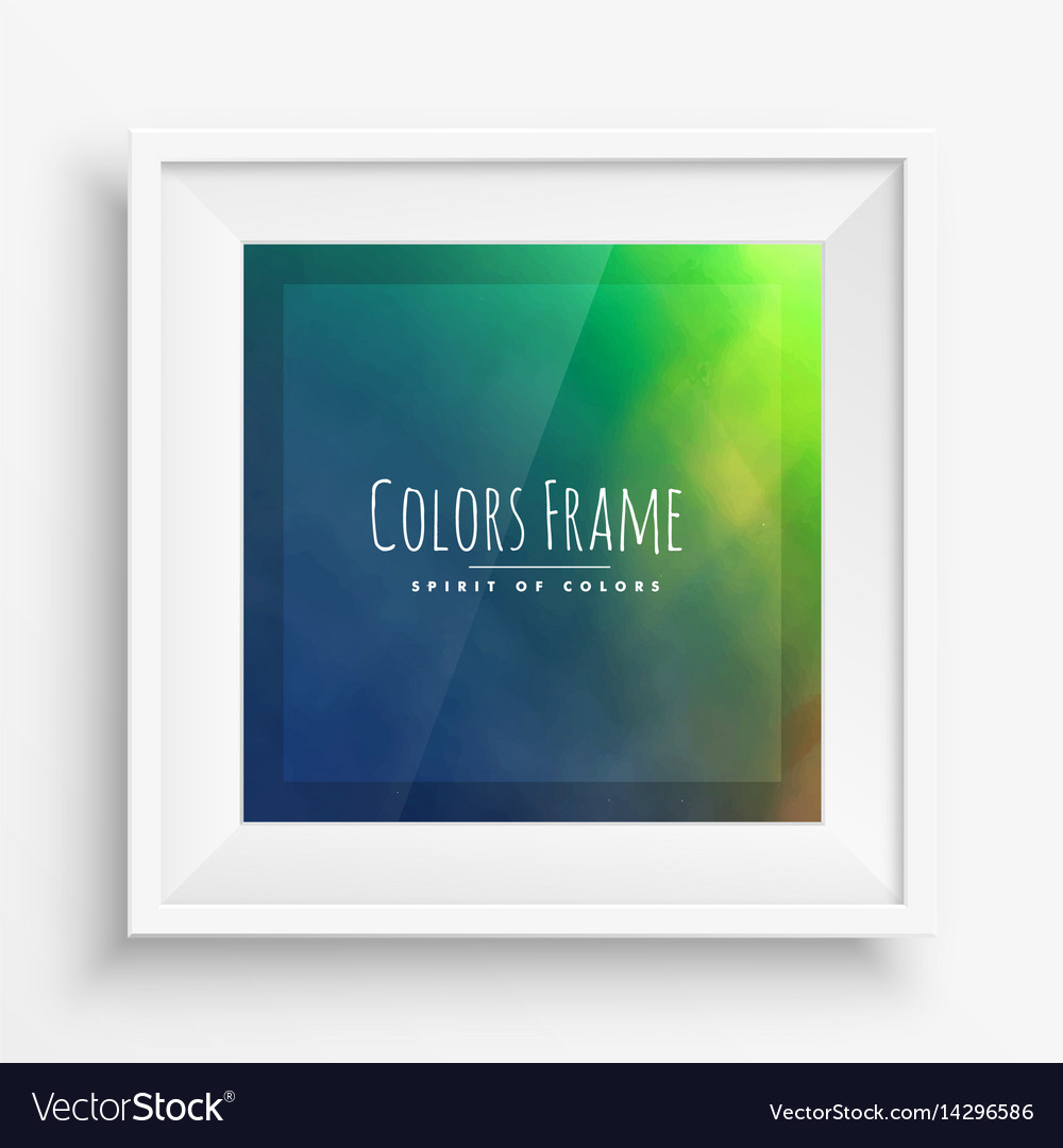 Colors frame with realistic