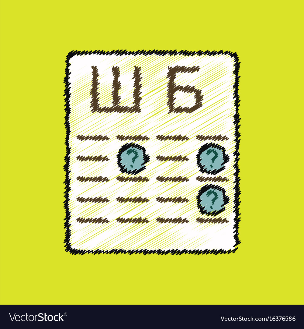 Flat shading style icon eye test with check mark