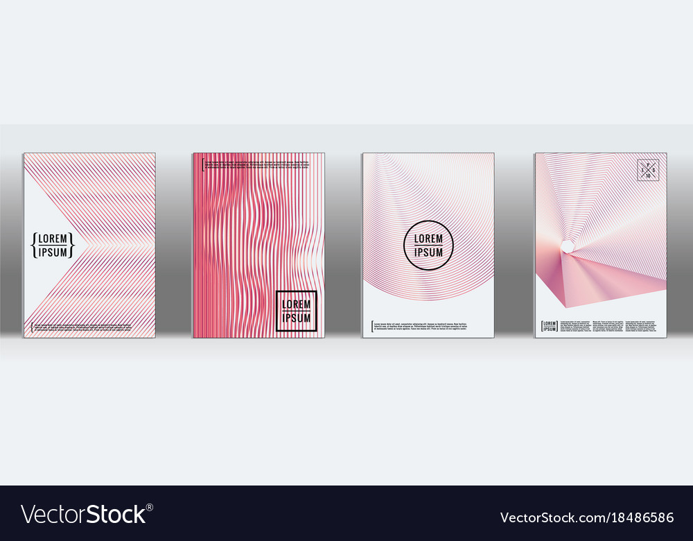 Geometric line pattern for poster design