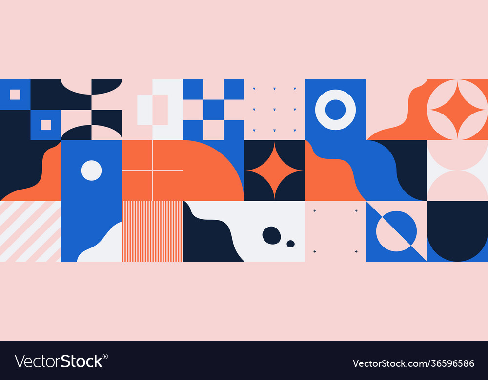 Horizontal abstract pattern design