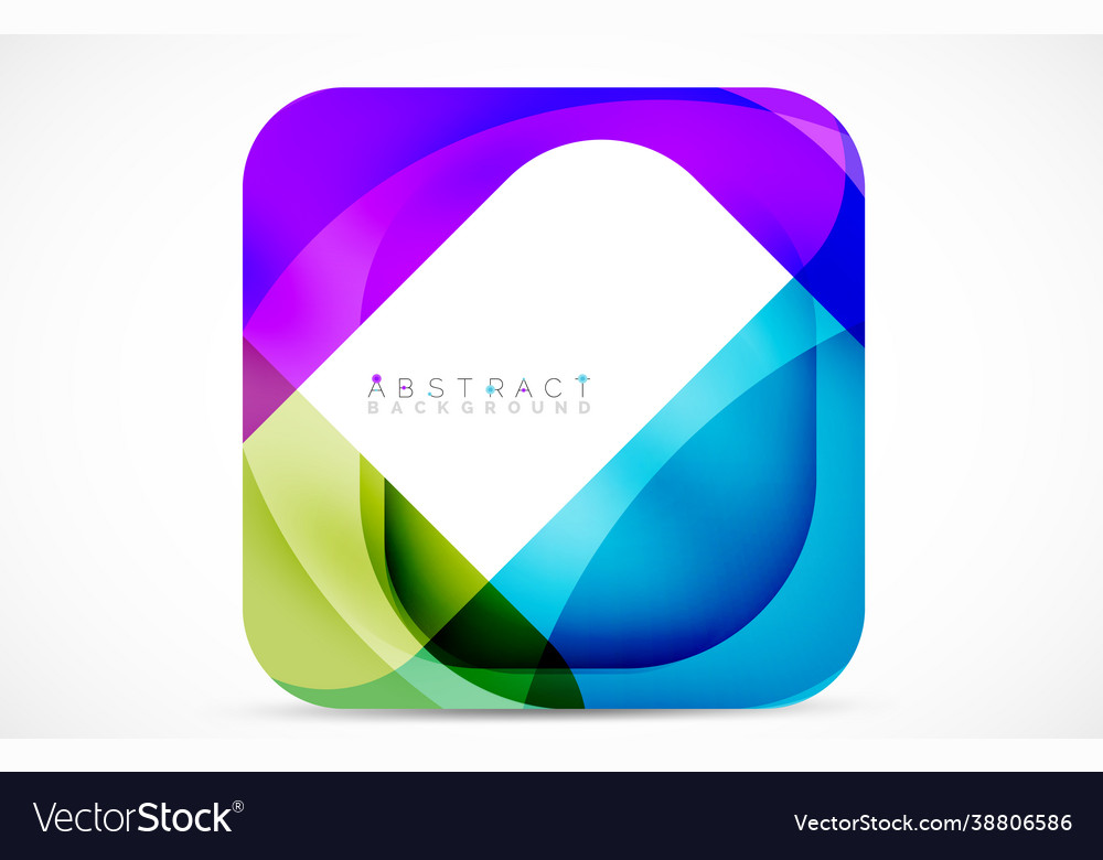 Minimal background abstract square shape vector image Minimal background abstract square shape
