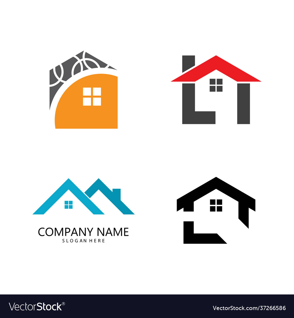 Property logo template Royalty Free Vector Image