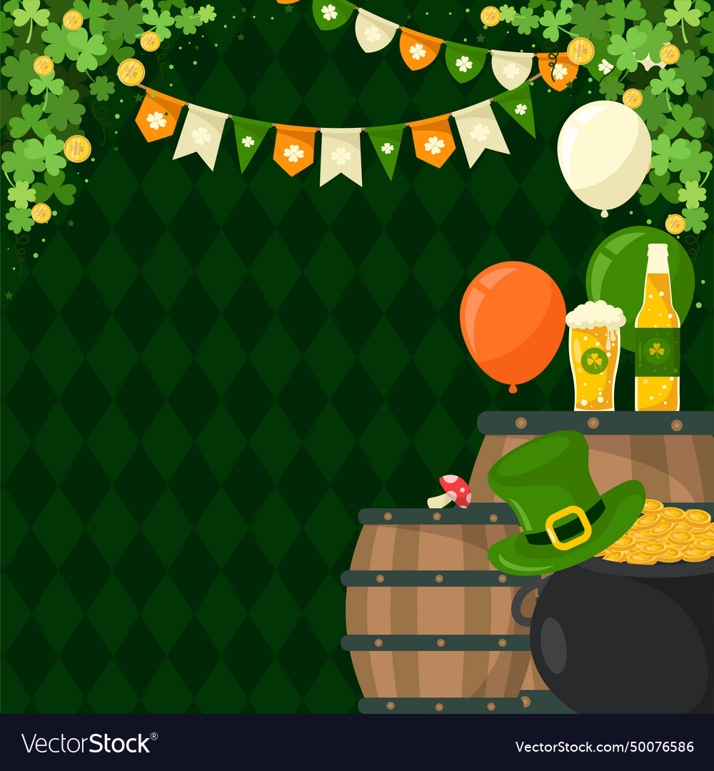 Saint patrick day background for poster banner