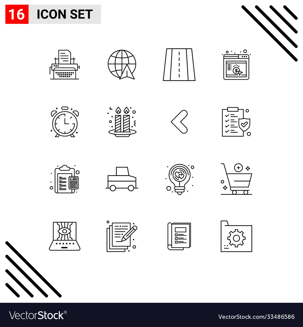 User interface pack 16 basic outlines timer