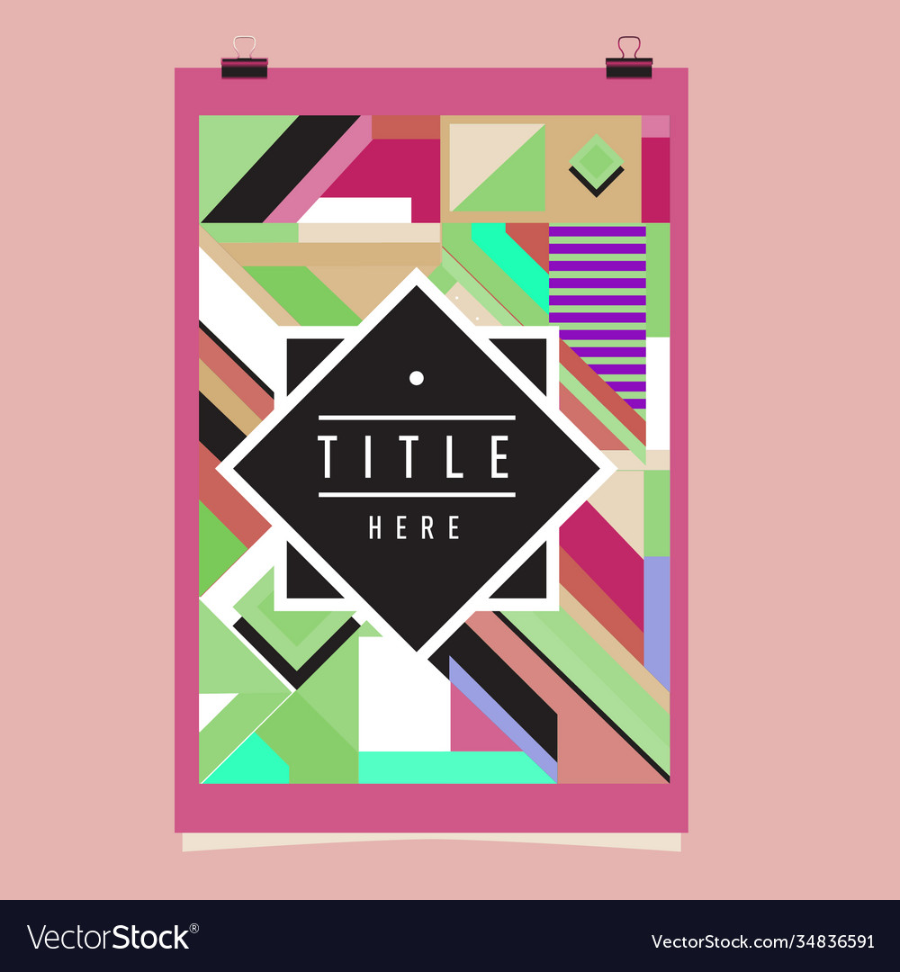Abstract colorful geometric pattern background