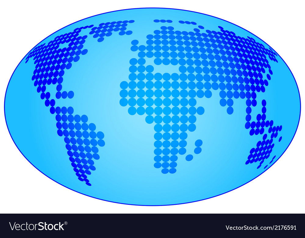 Abstract world map