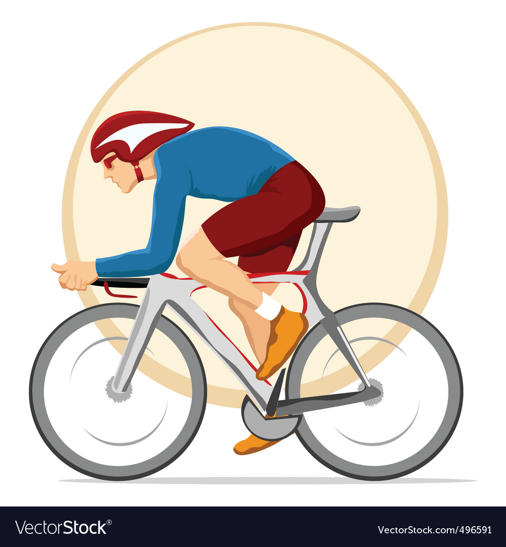 Cyclist Royalty Free Vector Image - VectorStock