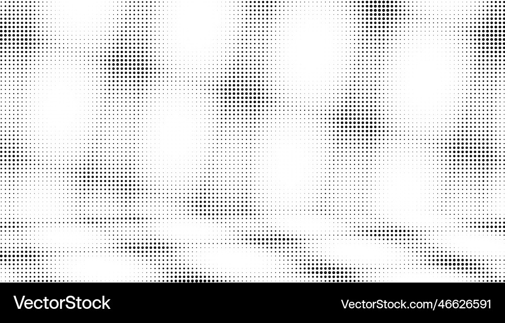 Monochrome gradient halftone dots background Vector Image