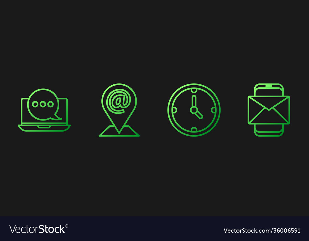 Set line clock chat messages notification
