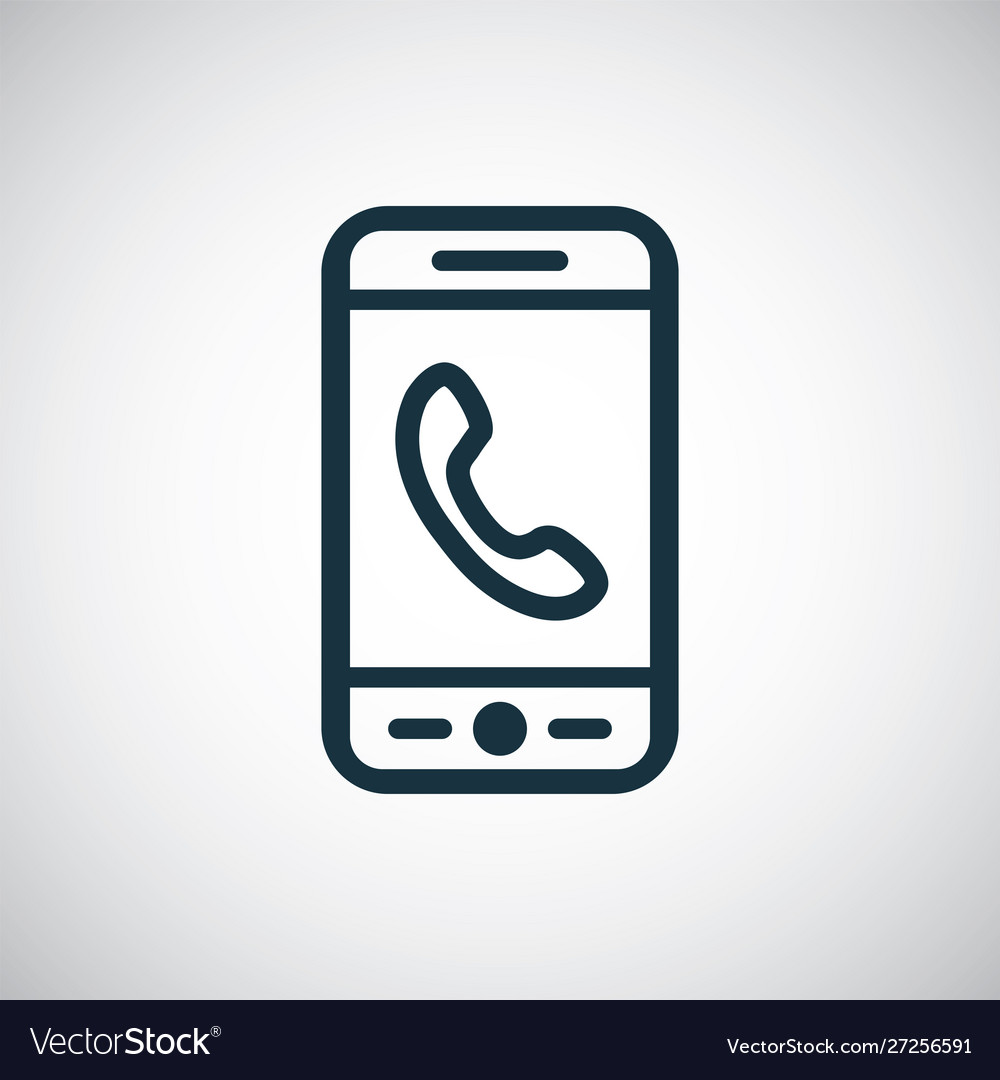 Smartphone call icon for web and ui