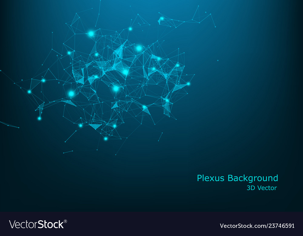 Technology background plexus effect abstract