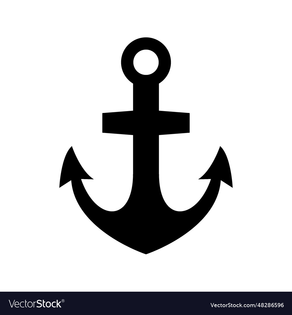 Anchor icon Royalty Free Vector Image - VectorStock