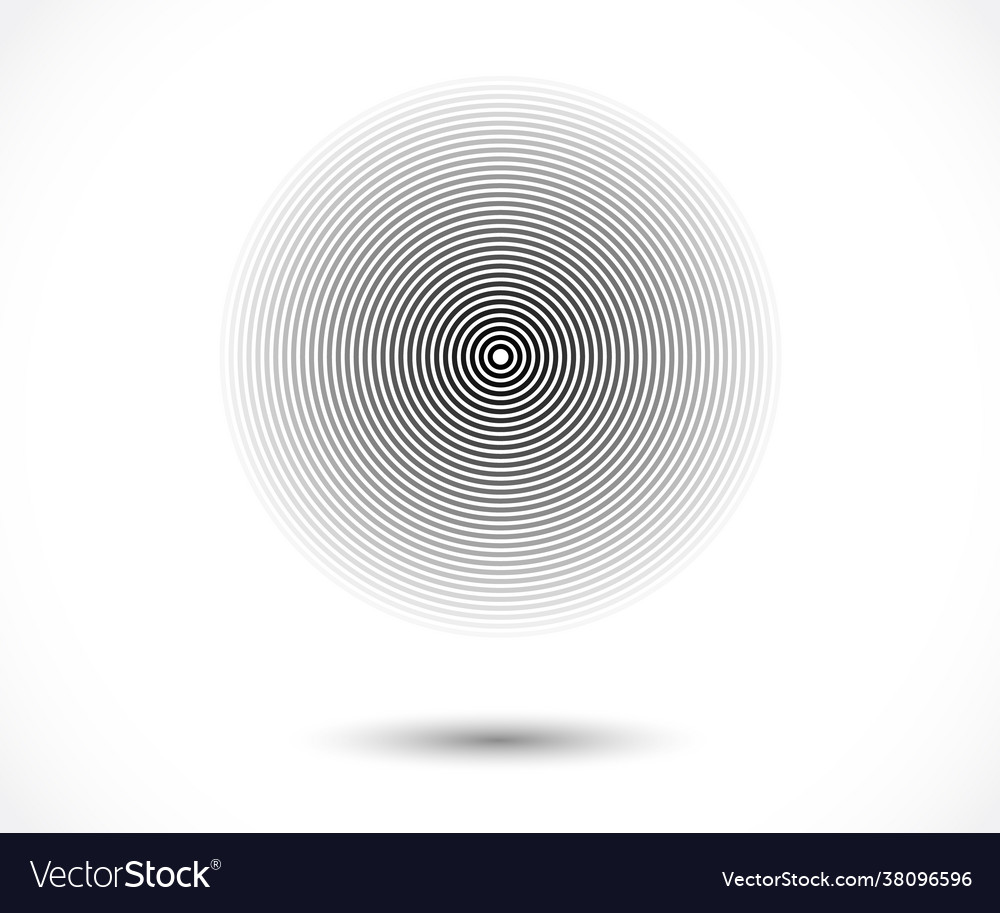 Concentric circle elements element for graphic