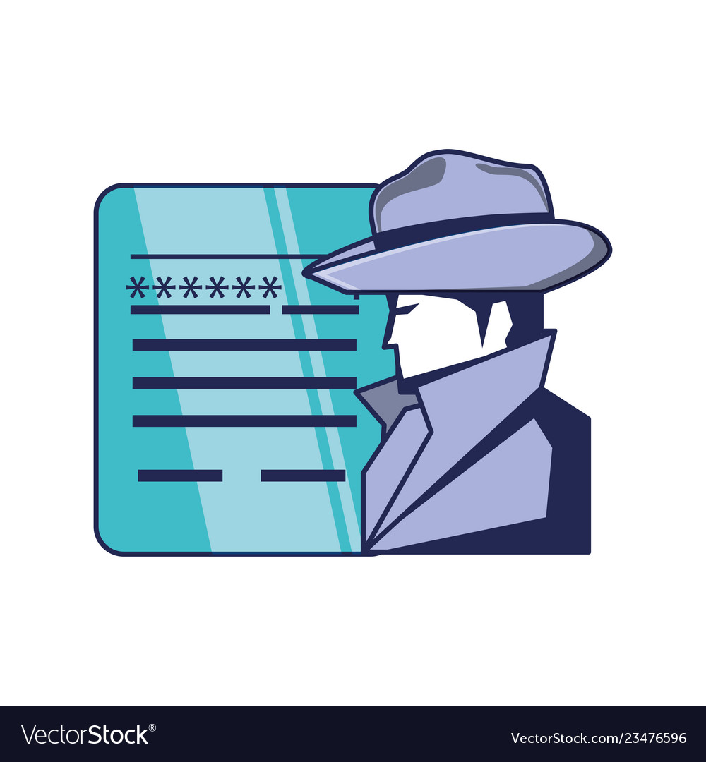 Cyber security agent and document with password