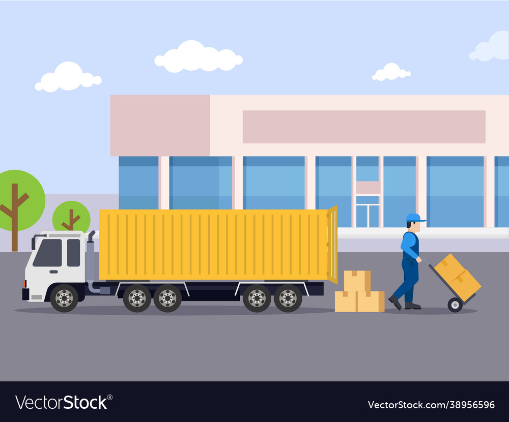 Delivery service Royalty Free Vector Image - VectorStock