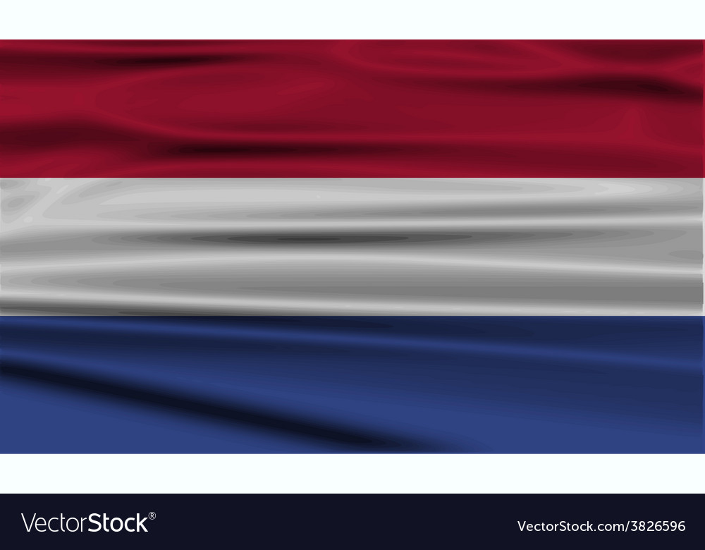 Flag of netherlands with old texture Royalty Free Vector