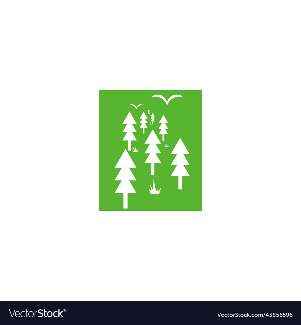 Forest frame geometric symbol simple logo