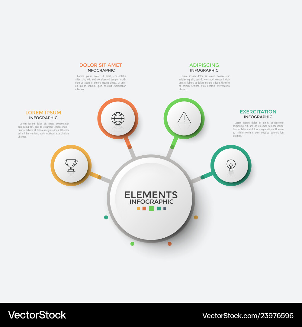 Modern infographic template Royalty Free Vector Image