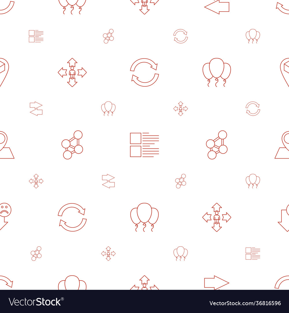 Navigation icons pattern seamless white background