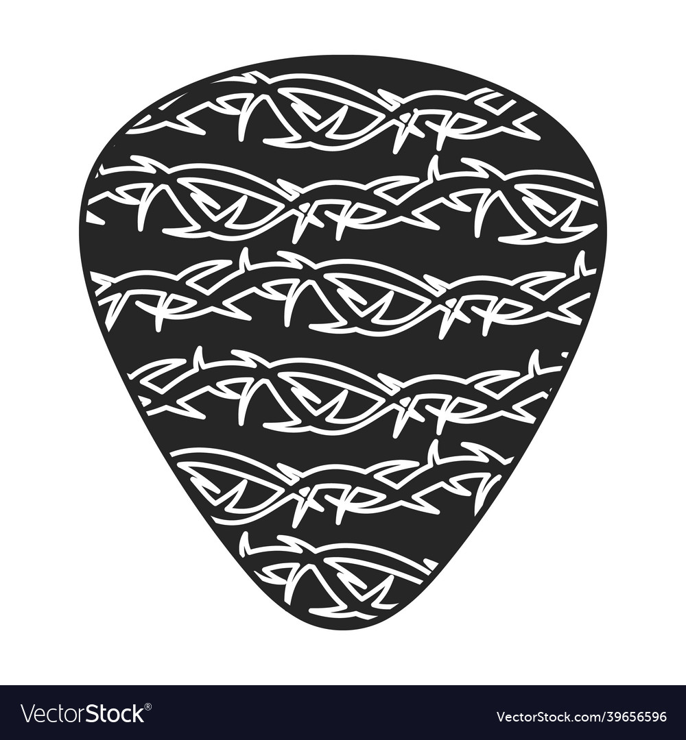 Pick Gitarre schwarz Ikone