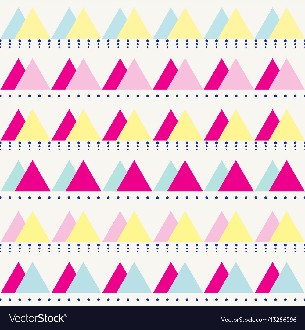 Seamless vintage abstract pattern with triangles