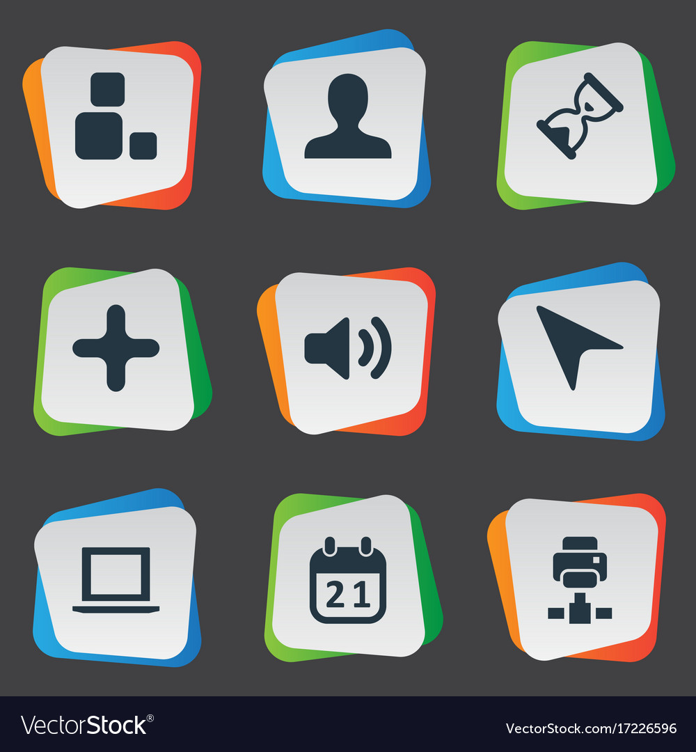Set of simple practice icons