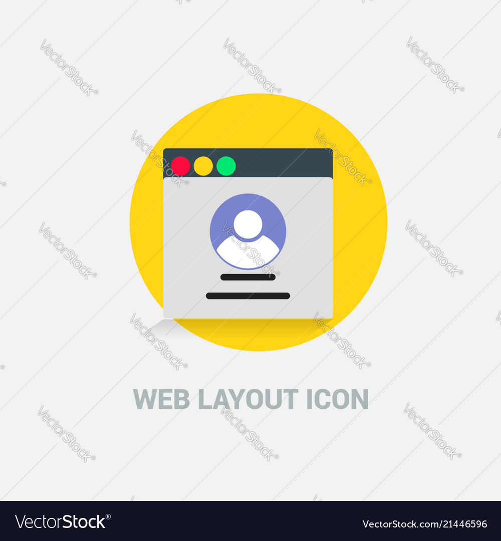 Web layout icon design