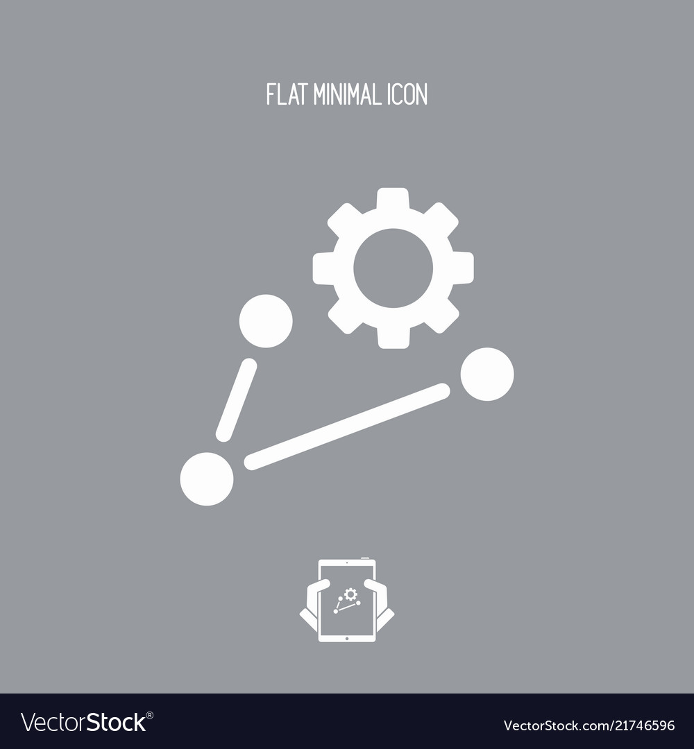 Working network icon concept vector image Working network icon concept