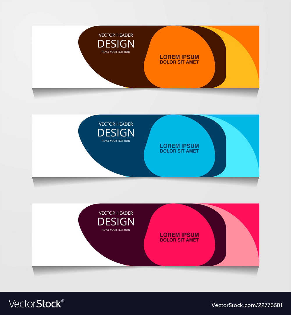 Abstract geometric design banner web template